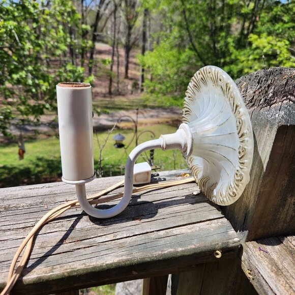 Rare Vintage Art Nouveau Hanging or table top plug in Sconce Light Fixture With - Picture 11 of 16